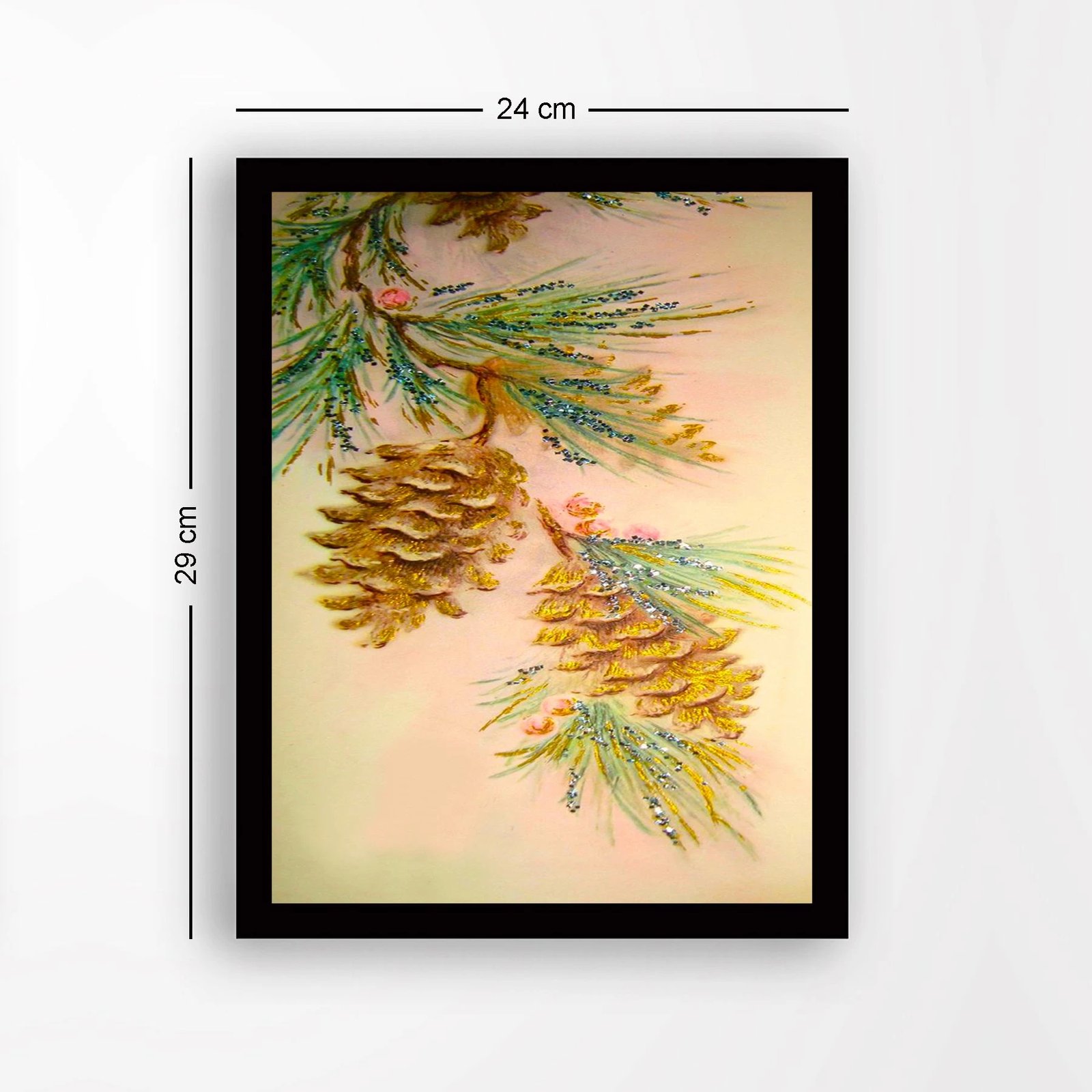 Pikturë dekorative me kornizë MDF, shumëngjyrëshe, Wallity, SC7436501493431