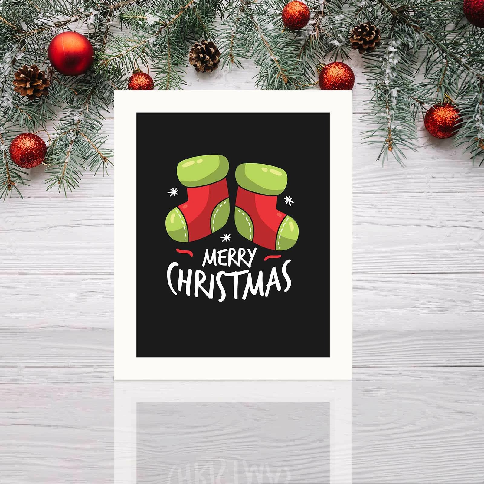 Pikturë dekorative me kornizë MDF, shumëngjyrëshe, BCTNOEL-008