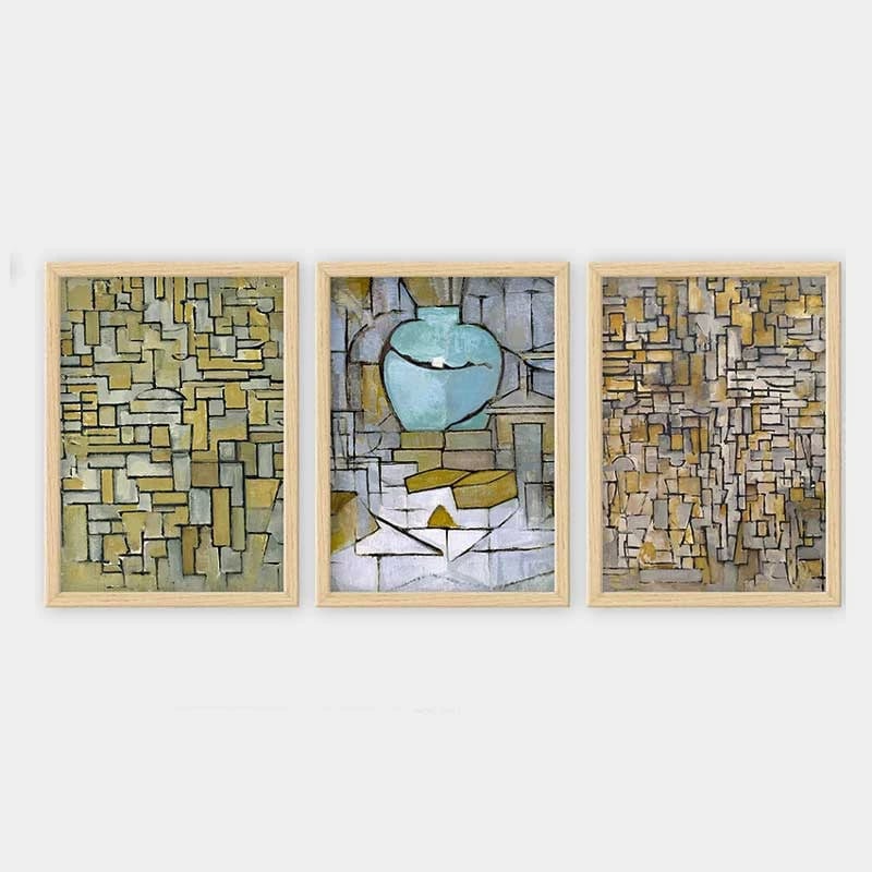 Pikturë dekorative me kornizë, 3 copë, Wallity, 3NTC_UN3894486_3545