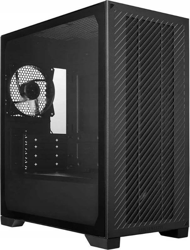 Kasë Cooler Master ELITE 301 LITE, E301L-KGNN-S00, Alumini, e zezë