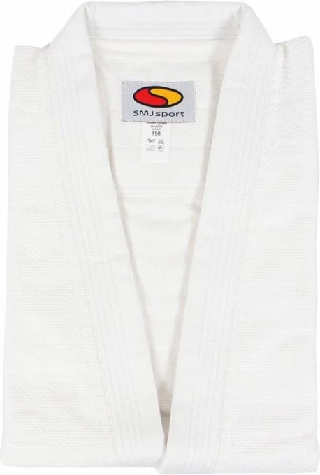 Kimono për xhudo për fëmijë SMJ, i bardhë