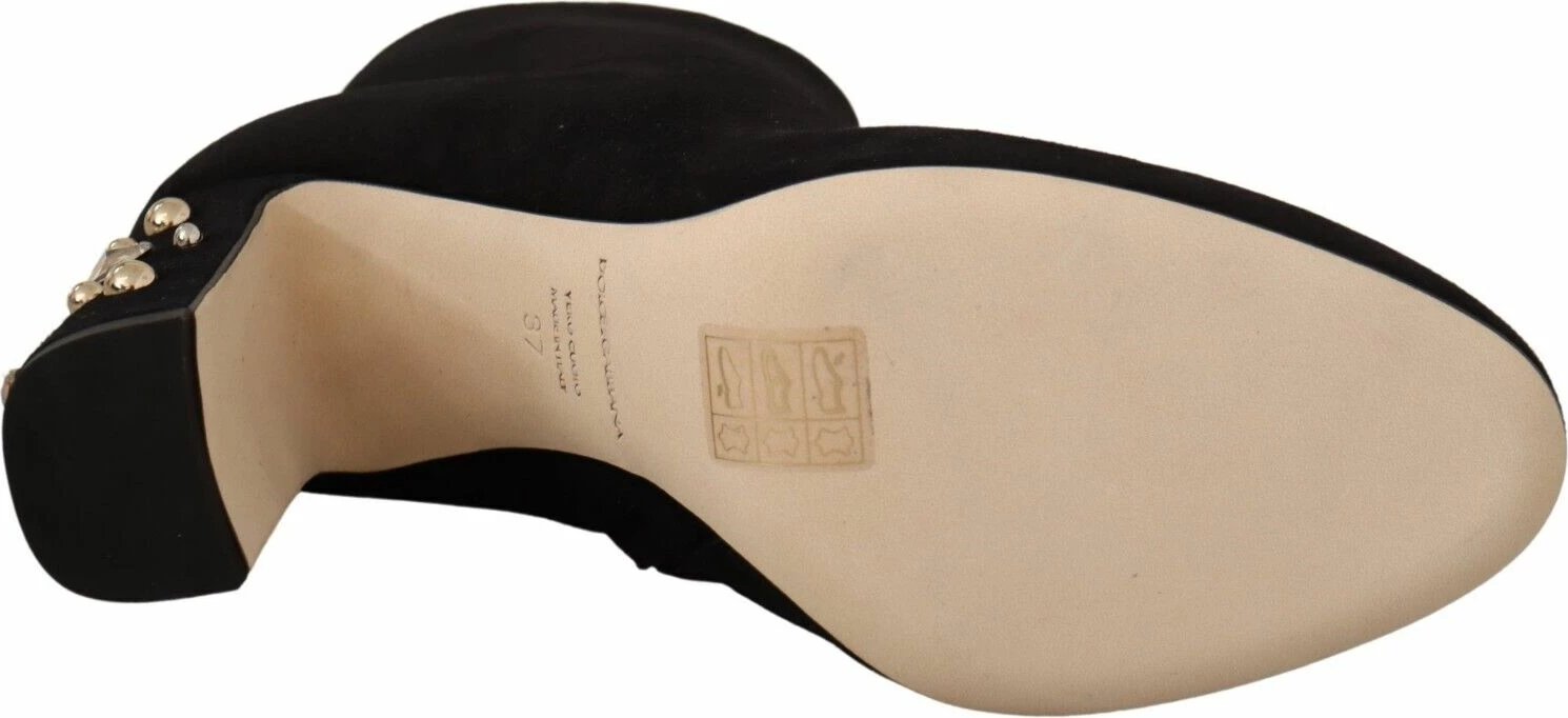 Çizme me taka për femra Dolce & Gabbana, të zeza