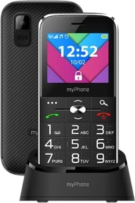 Telefon mobil myPhone Halo C, me tastierë dhe dy SIM kartela, ngjyrë e zezë