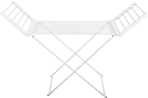 Rrafth tharje rrobash elektrik i palosshëm, Adler, AD 7821, 220W, 18 elemente ngrohëse, 148x52.5x90 cm, IP22, argjendtë/bardhë