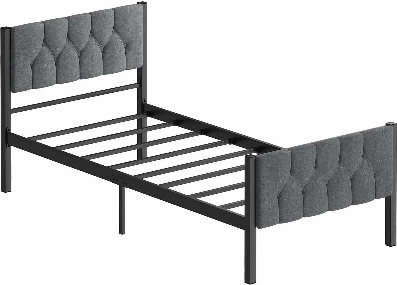 Krevat tek Skye Decor, stil modern, 90x200, ngjyrë gri