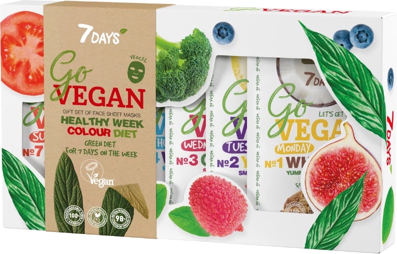 Set maska 7days Go Vegan Gift Set window, 7copë