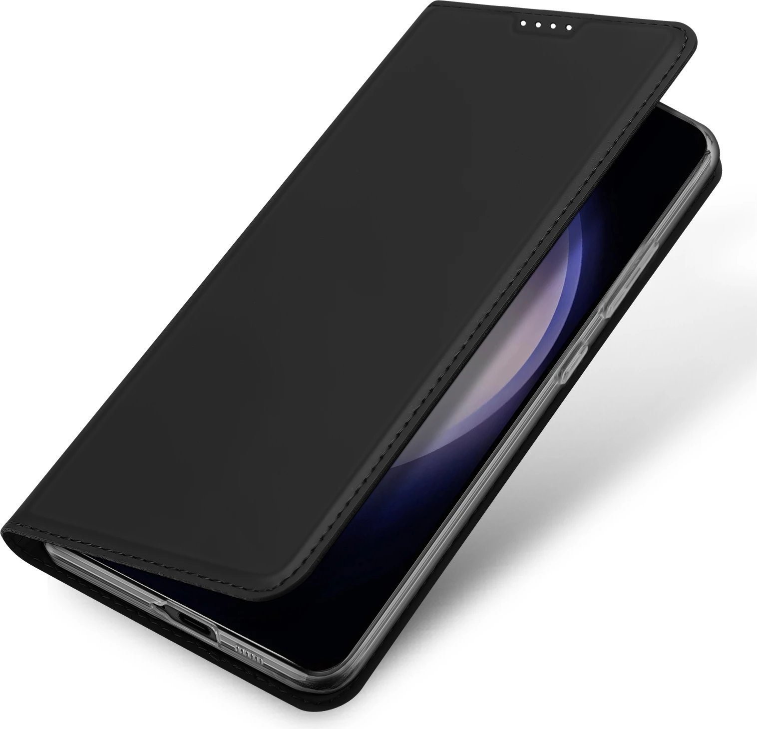 Mbështjellës Dux Ducis Skin Pro për Samsung Galaxy S24+, i zi, me kapak