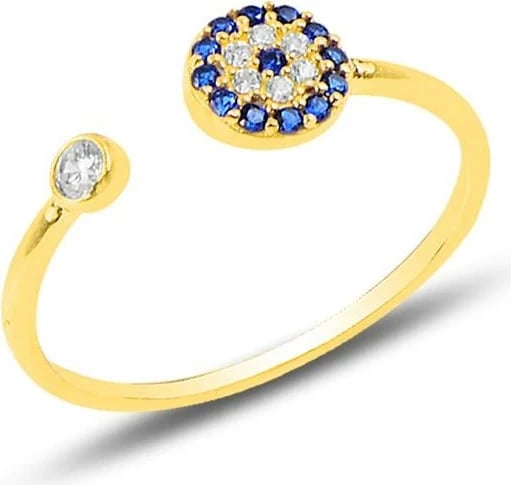 Unazë argjendi Jumeon, ngjyrë ari dhe kaltër, SGTL11583