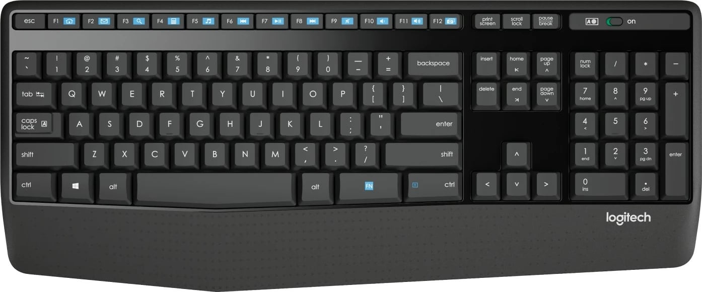 Set tastierë dhe maus wireless Logitech MK345, i zi