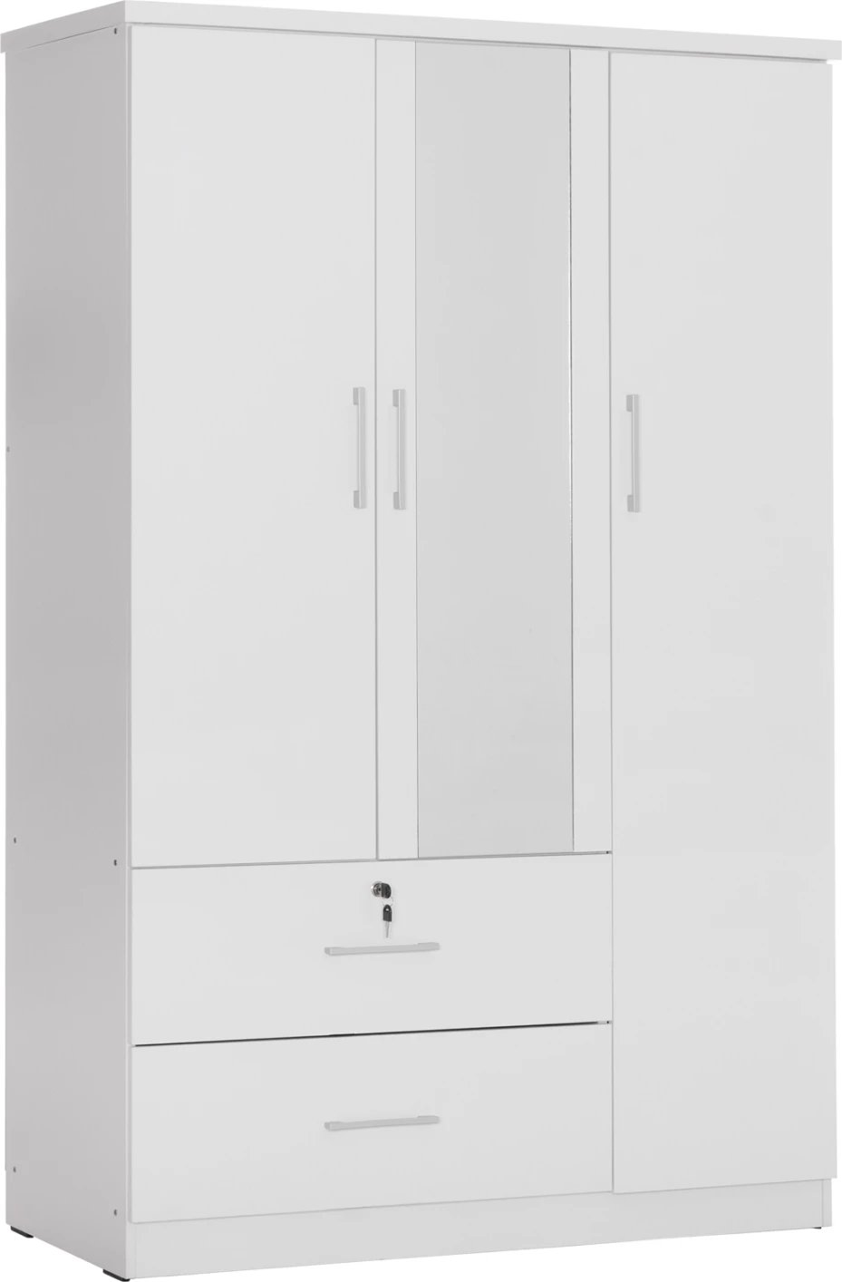 Dollap me pasqyrë dhe rafte JARRY FH2485.01 melaminë, bardhë, 119x48x183H cm.