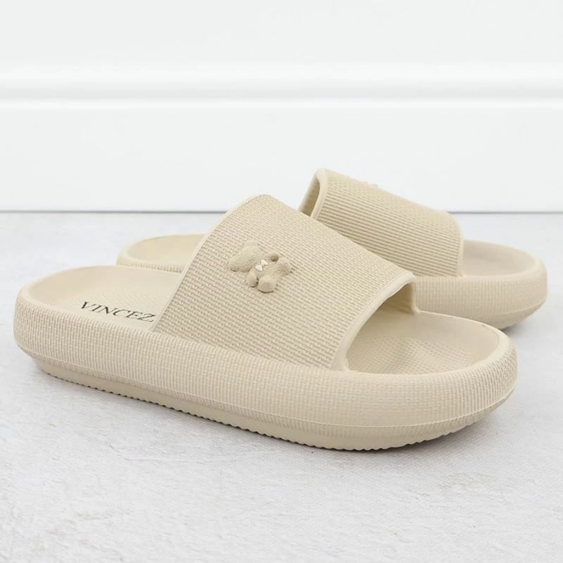 Flip-flopa për femra Vinceza, bezhë