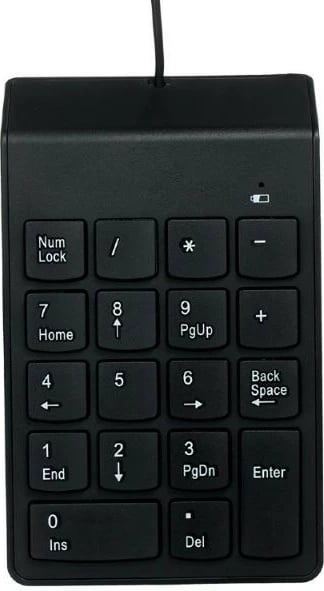 Tastierë numerike me kabllo Gembird KPD-U-03, USB, e zezë