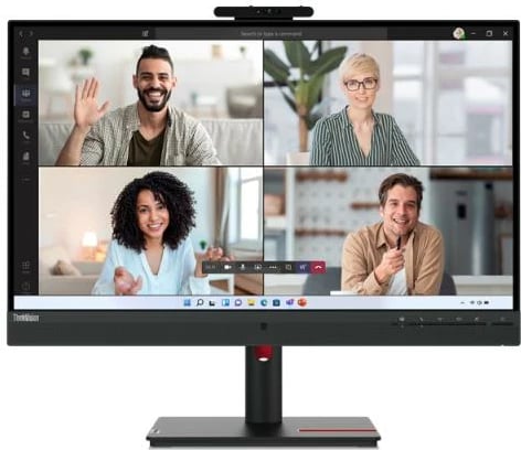 Monitor Lenovo ThinkVision T27hv-30 T27hv30 63D6UAT3EU 27" TFT/LCD, me kamerë, kontroll i zërit, i zi