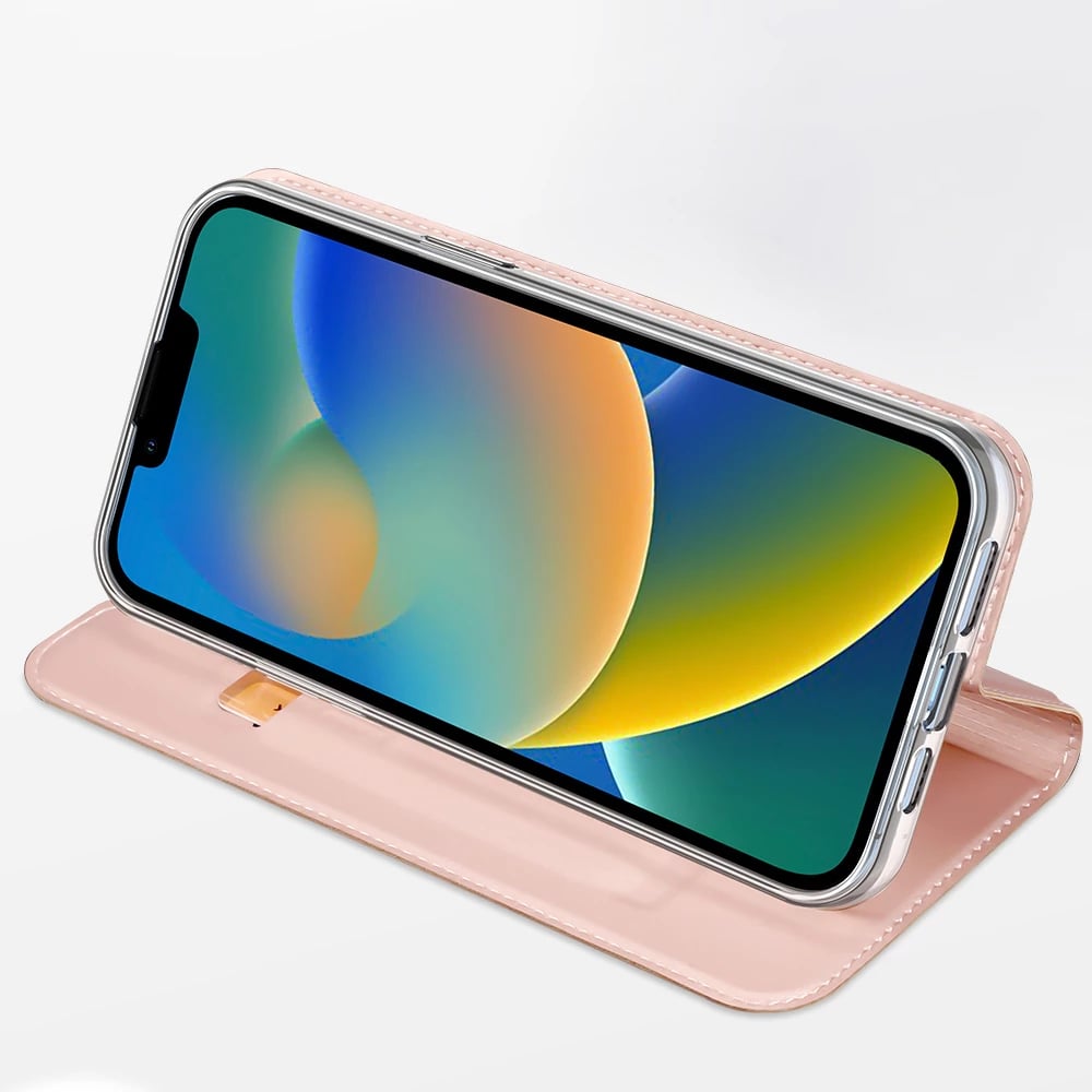 Mbështjellës Dux Ducis Skin Pro për iPhone 14 Plus, eko lëkurë, e zezë
