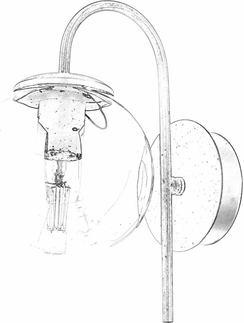 Llambë muri Opviq, AP-4331-1BSY, ngjyrë e zezë dhe antike Llambë muri Opviq, AP-4331-1BSY, ngjyrë e zezë dhe antike