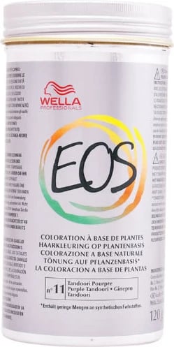 Ngjyrë flokësh unisex Wella Eos Coloration Vegetal 11 Purple Tandoori 120g