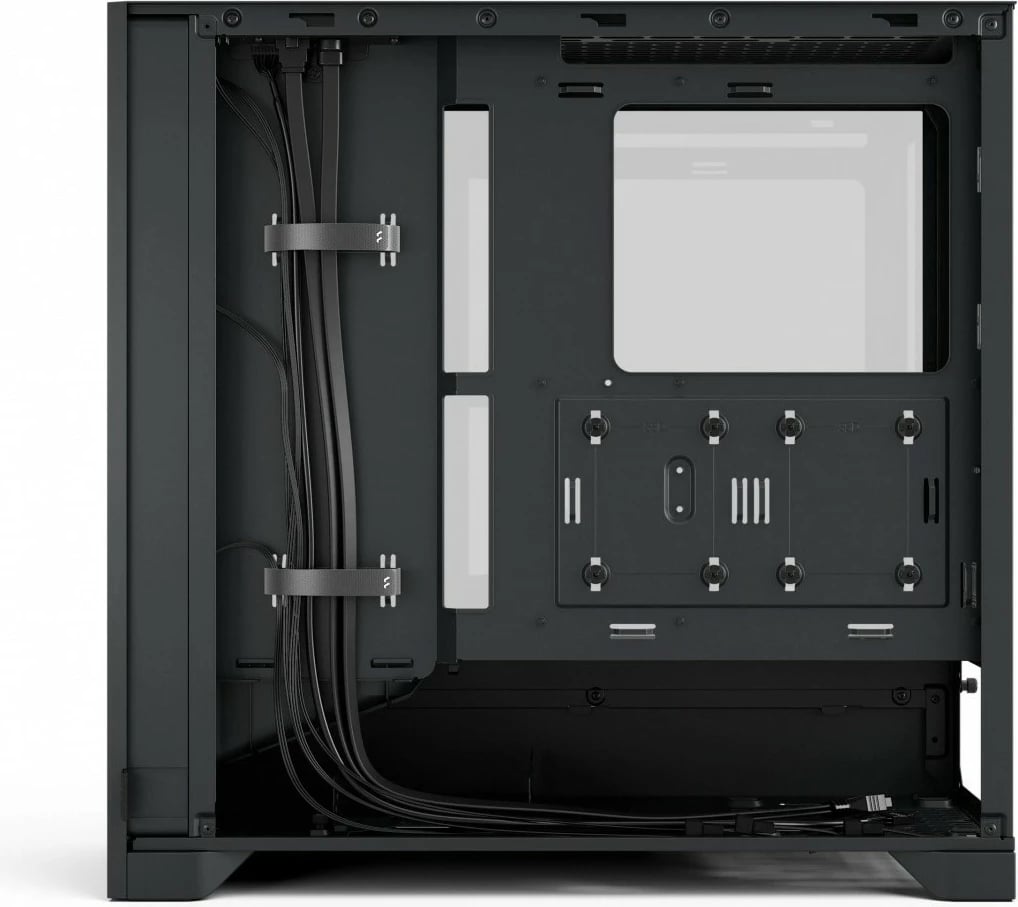 Kasë Fractal Design Pop 2 Air FD-C-POA2A-02, Midi Tower ATX, xham i kalitur, 3x120 mm, USB-C, e zezë