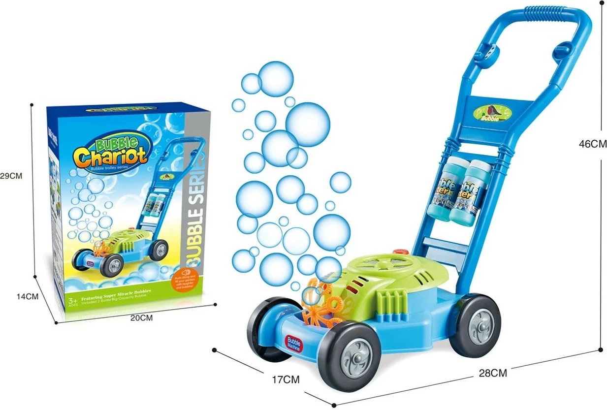 Lodër kositëse bari për flluska sapuni Madej 006465, me muzikë, shumëngjyrëshe