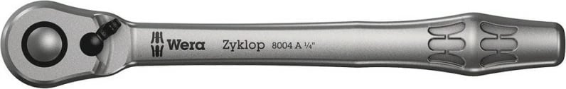 Çelës me racë Wera 8004 A Zyklop Metal, 1/4", krom