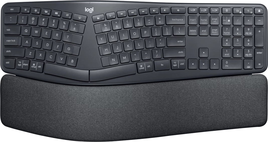 Tastierë ergonomike, Logitech, K860 Ergo Business 920-010352, US-Int layout, grafit