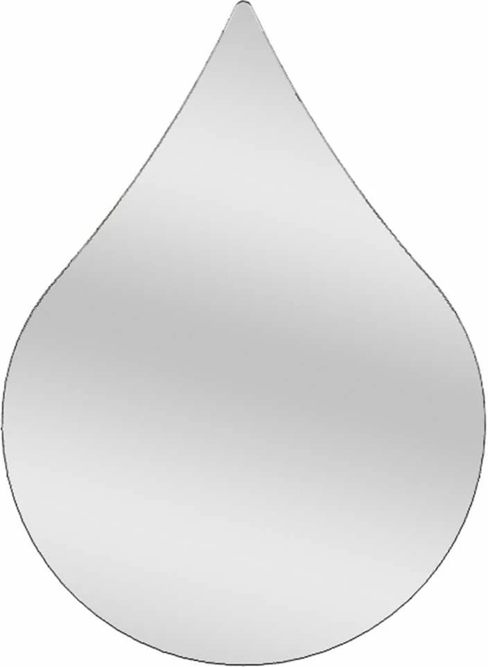 Pasqyrë dekorative në formë pike, ngjyrë e zezë, Skye Decor, 50x70cm