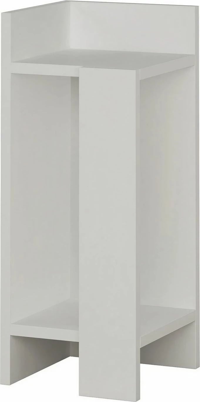 Komodinë anësore e majtë Skye Decor, Elos, e bardhë