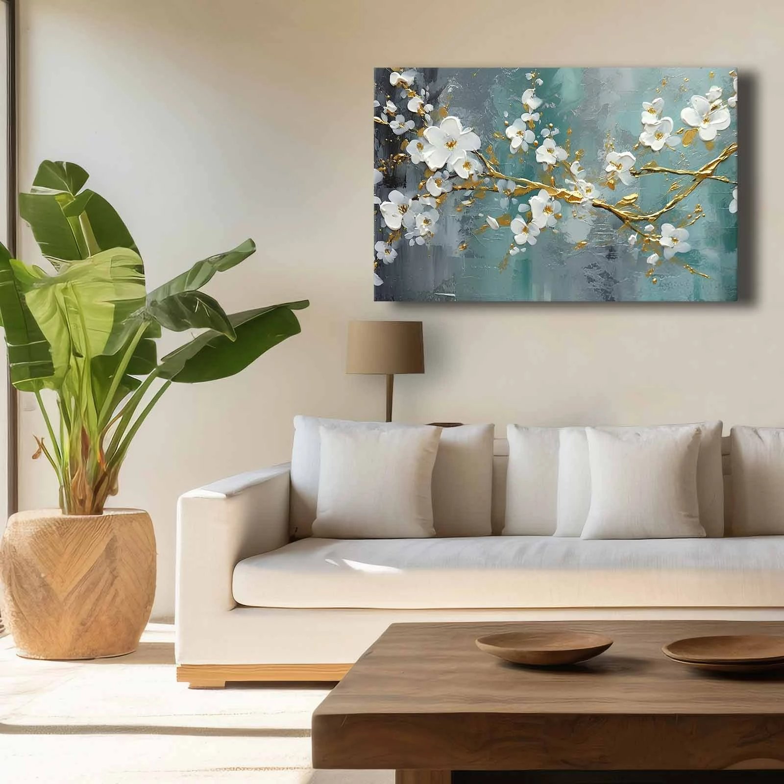 Pikturë dekorative në kanavacë, shumëngjyrëshe, 45x70cm, 4570softc-005