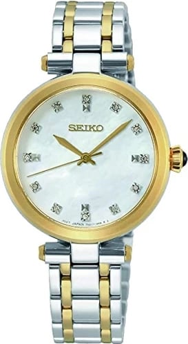 Orë dore SEIKO SRZ532P1 për femra, dyngjyrëshe