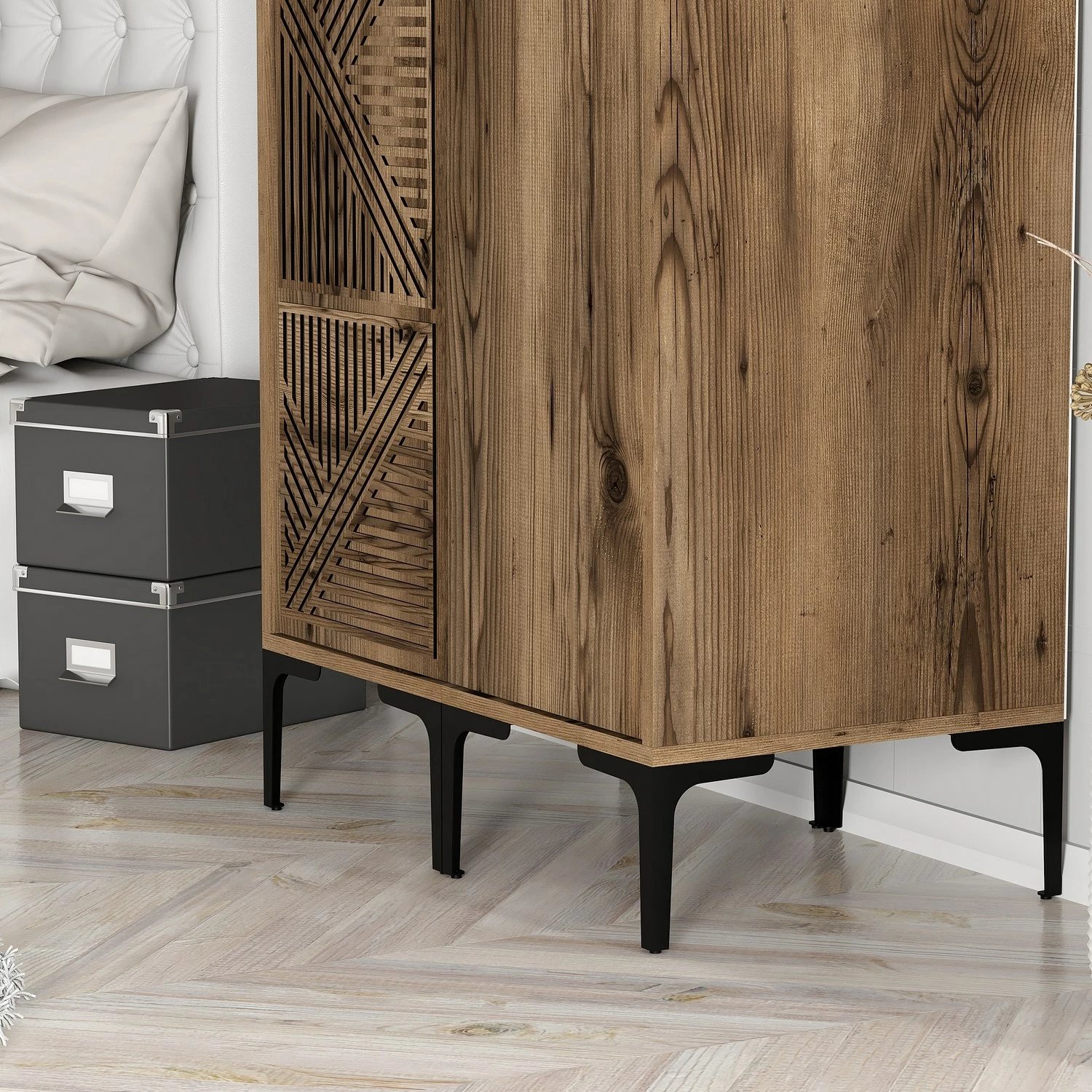 Dollap Skye Decor, ngjyrë arre, Kumsal PS