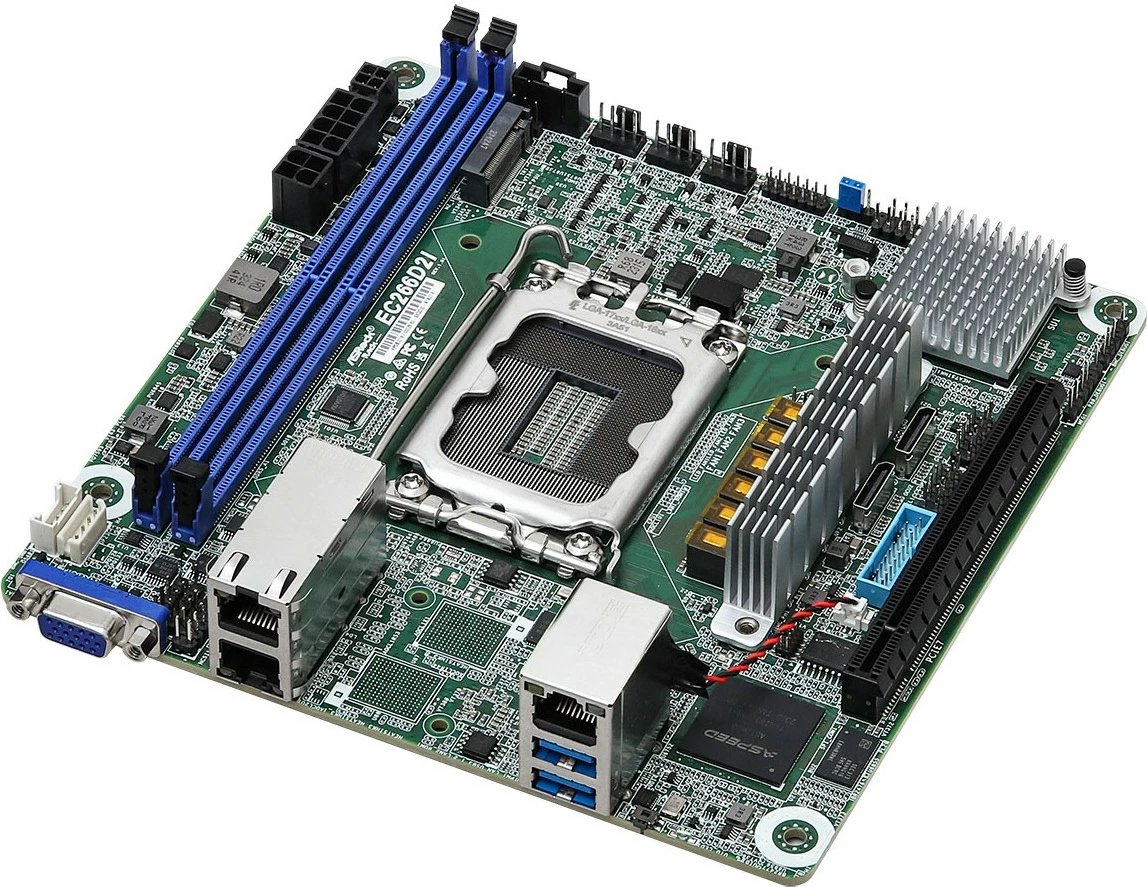 Pllakë amë ASRock EC266D2I, mini ITX, Socket 1700, DDR5, server