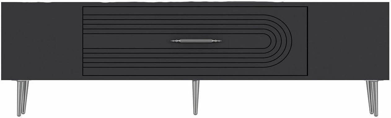 Komodë TV Skye Decor, Dekol3, anthracite, silver