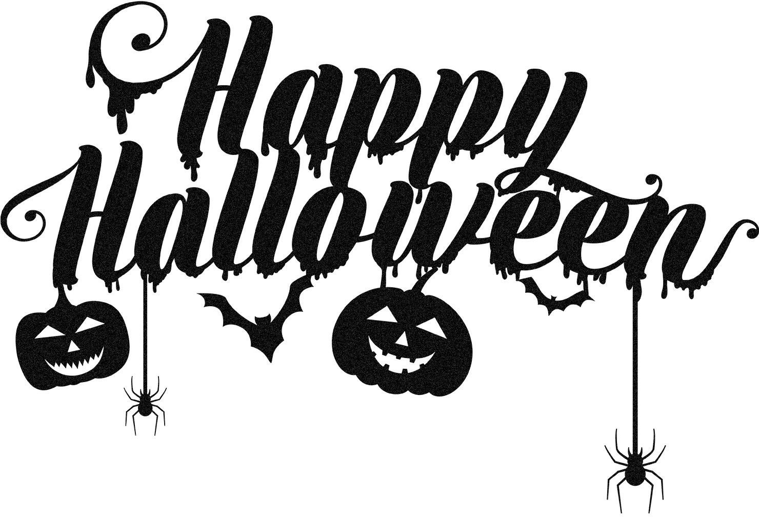 Aksesor dekorativ metalik për mur, Wallity, Halloween 5, ngjyrë e zezë, 59x40cm