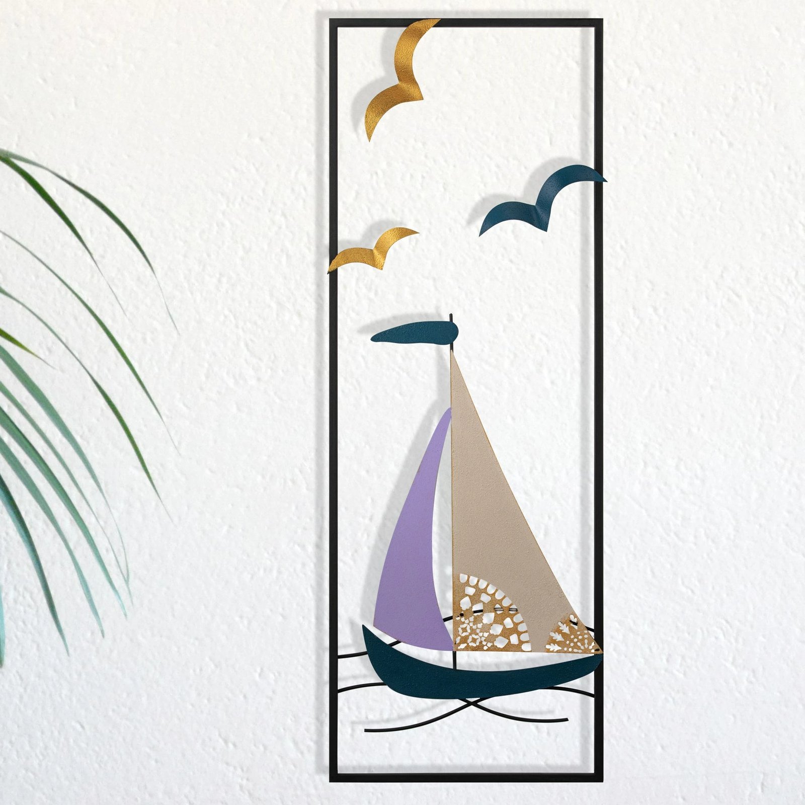 Aksesor dekorativ metalik për mur, Wallity, Port de Cannes - 1