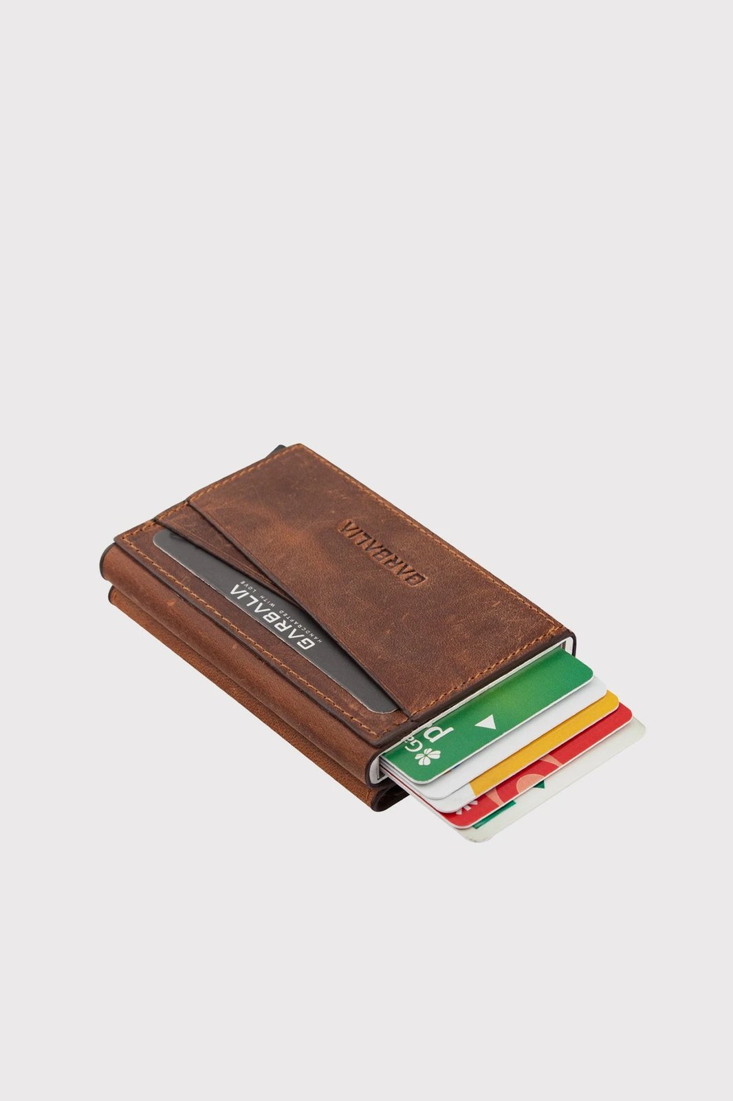 Mbajtës kartelash prej lëkure, ngjyrë tan, Zoozie Bags, Porto