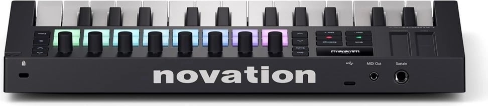 Tastierë MIDI keyboard Novation Launchkey Mini 25 MK4, i zi
