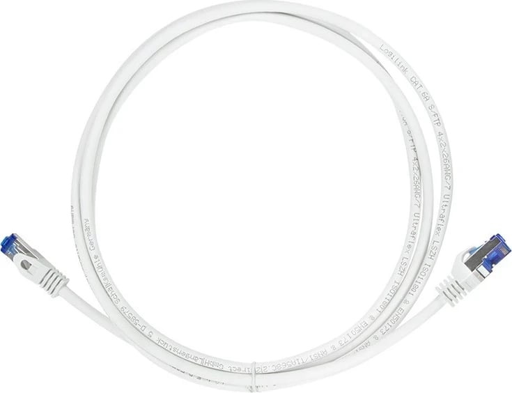 Kabllo patchcord Logilink, RJ-45 S/FTP, 1.5 m, e bardhë