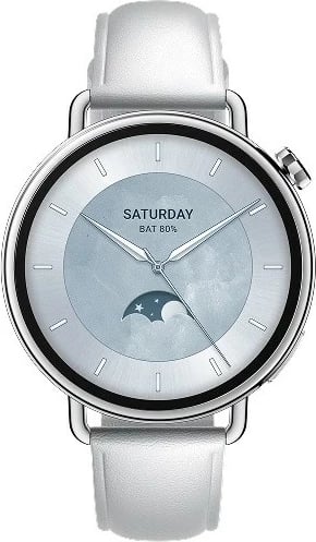 Smartwatch Xiaomi Watch S4 41mm, ekran 1.32" 466x466, Bluetooth, 5 ATM, bateri 320 mAh, deri 8 ditë, e bardhë