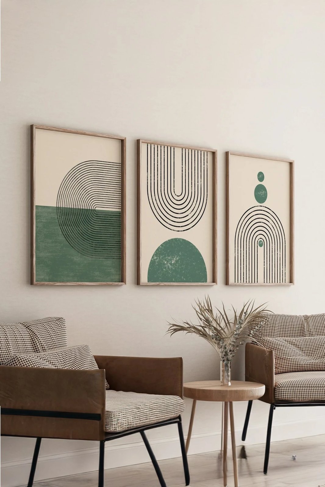 Pikturë dekorative me kornizë (3 copë), Wallity, 3Dartsohoset19