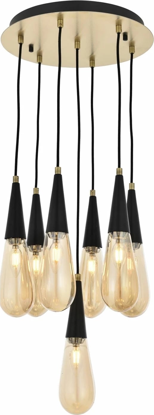 Llambë tavani industriale Opviq, AV-4236-7ET, ngjyrë antike, 90x40cm, 7xE14