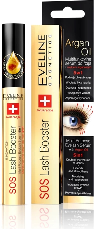 Serum për qerpikë për femra Eveline Cosmetics SOS Lash Booster Multifunctional, 10ml