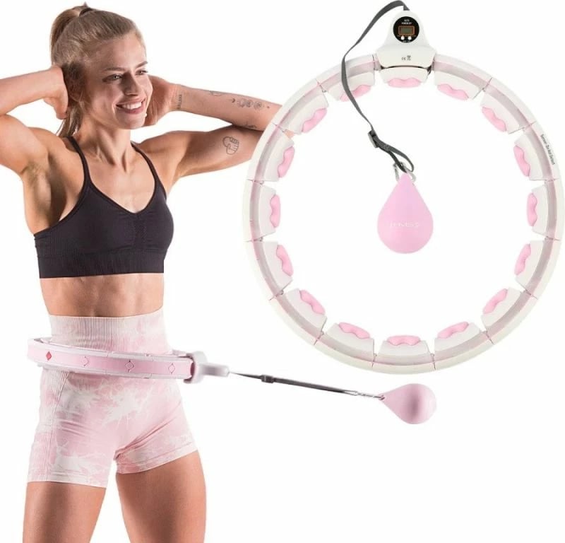 Hula hoop fitness HMS, rozë