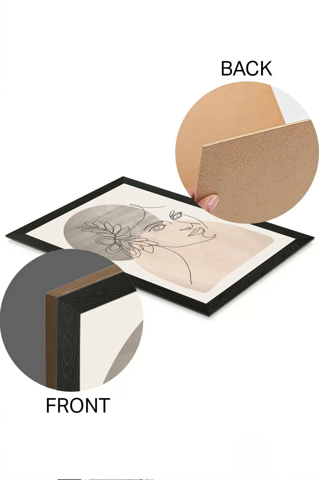 Set pikturash dekorative (3 copë), Wallity, Artsycllct26