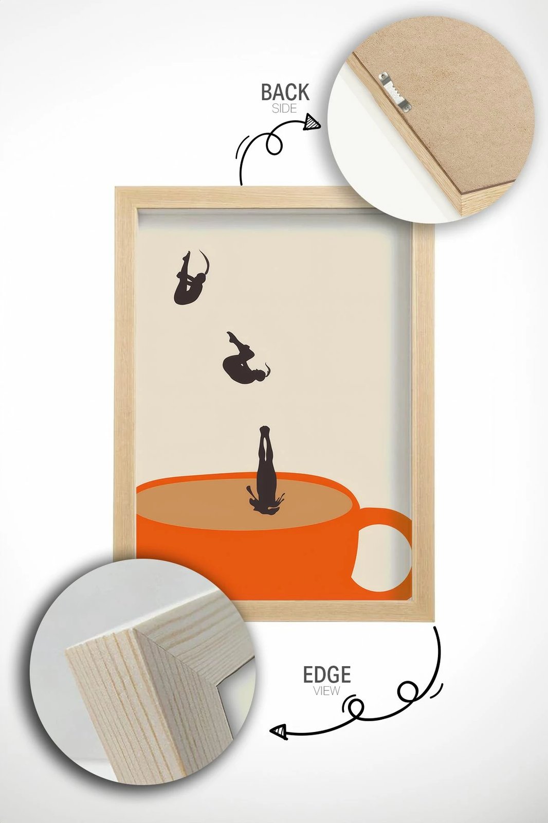 Pikturë dekorative me kornizë, Artsrmdl1, shumëngjyrëshe