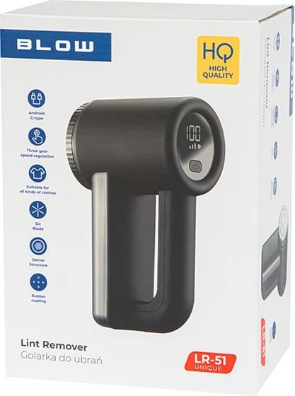 Makinë rroje për rroba BLOW LR-51 Unique, me bateri, Ekran LCD, e zezë