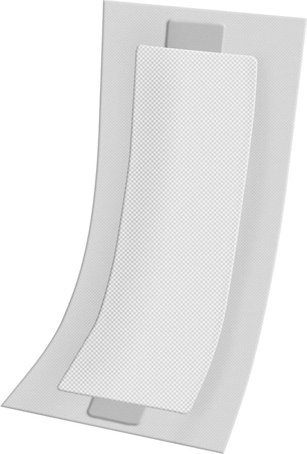 Binda paslindjes, Akuku, super thithëse, 36.5x14.5 cm, e bardhë, paketë 10 copë