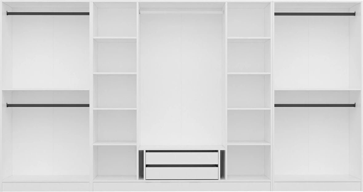 Dollap Skye Decor, i bardhë, 360x210x52cm, 8 pjesë