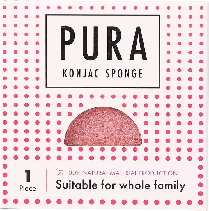 Sfongjer për fytyrë Sister Young Pura Konjac Sponge për femra rozë 1 copë