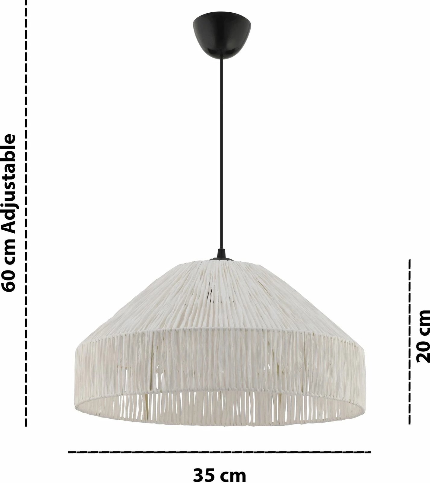 Llambë tavani Opviq, Tartan, e bardhë, e zezë