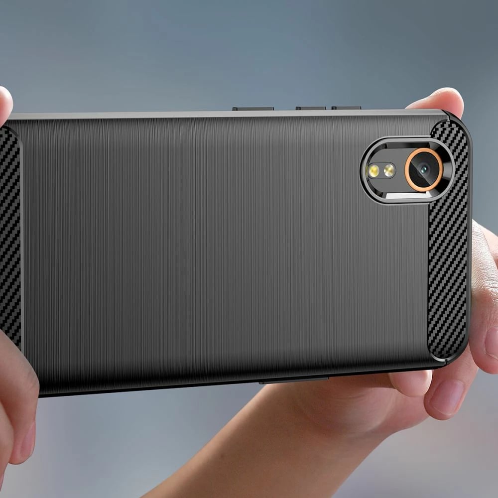 Mbështjellës Tech-Protect TPUCarbon për Samsung Galaxy XCover 7, i zi