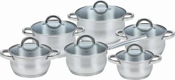 Set enësh gatimi Maestro MR-2120-12, 12 pjesë, çelik inox